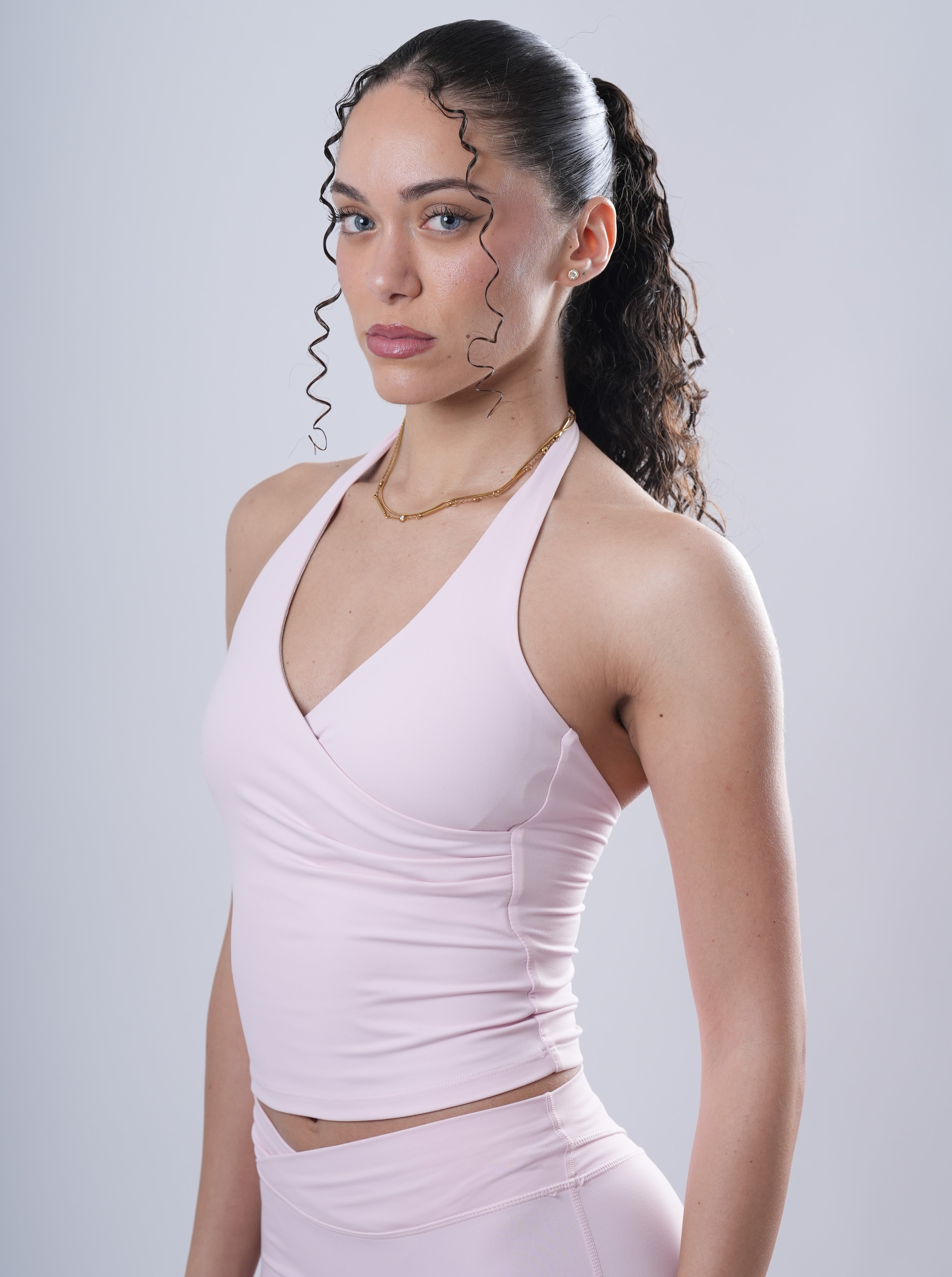 Dark arc™ V neck halter tank top