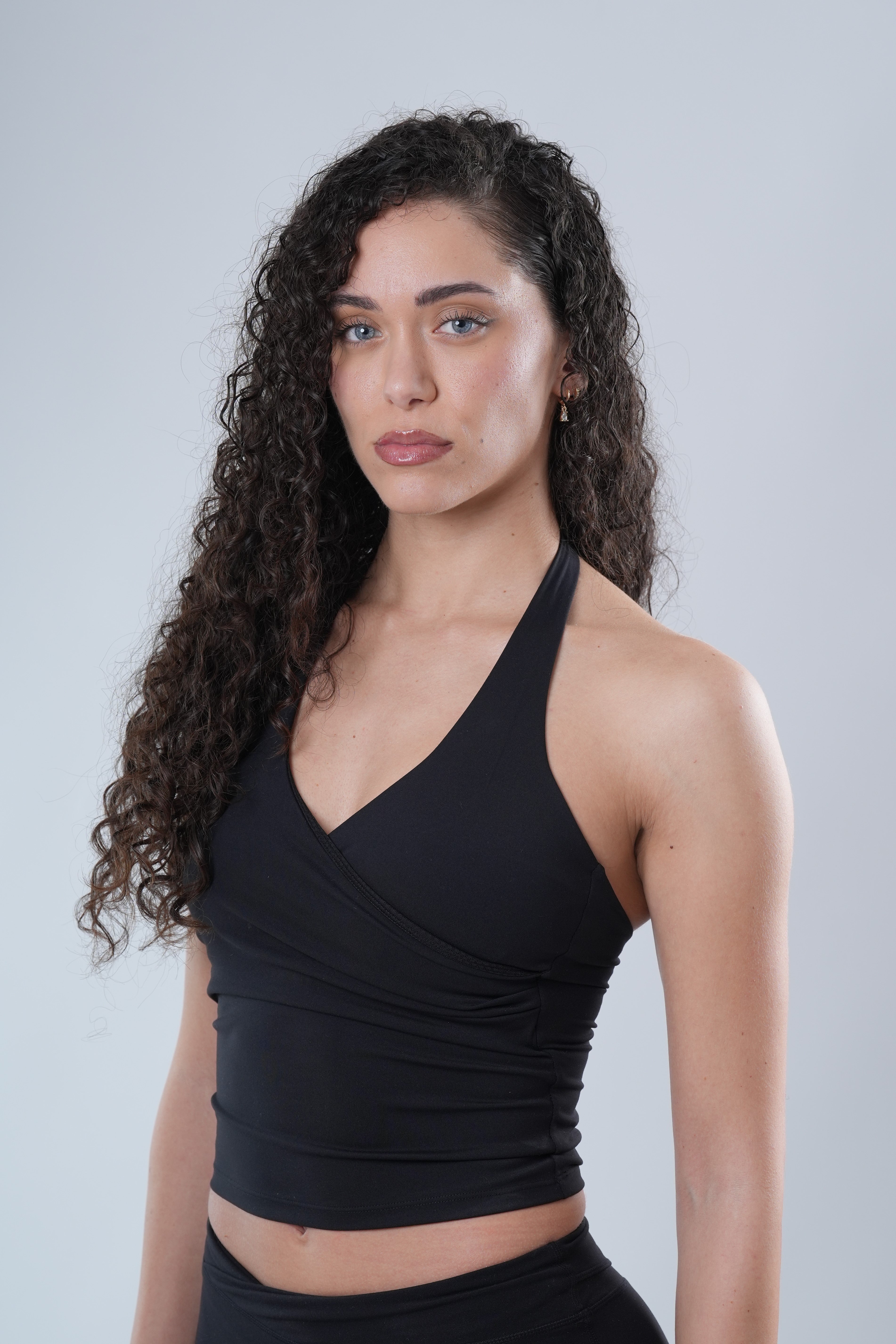 Dark arc™ V neck halter tank top