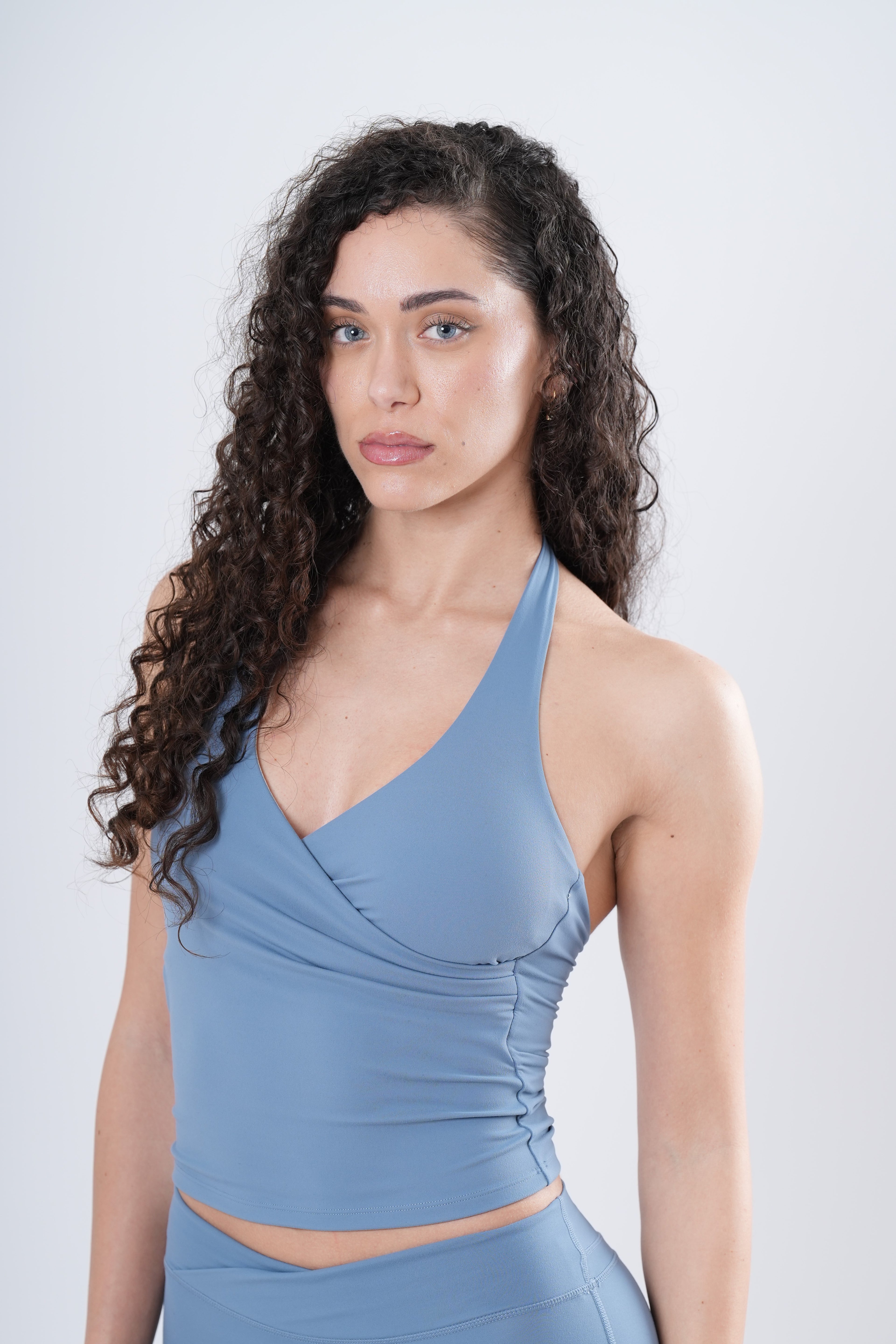 Dark arc™ V neck halter tank top