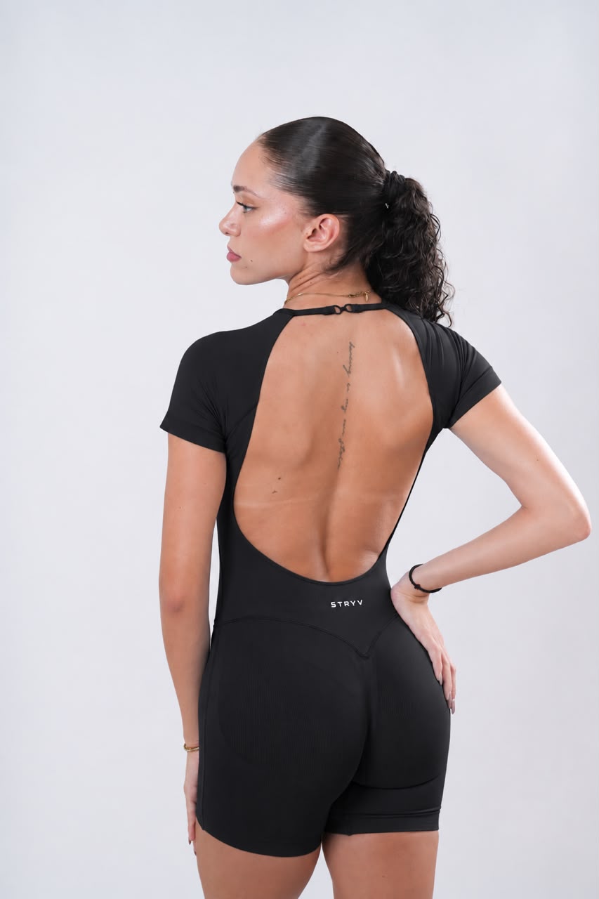 Open Back Sculpt Playsuit